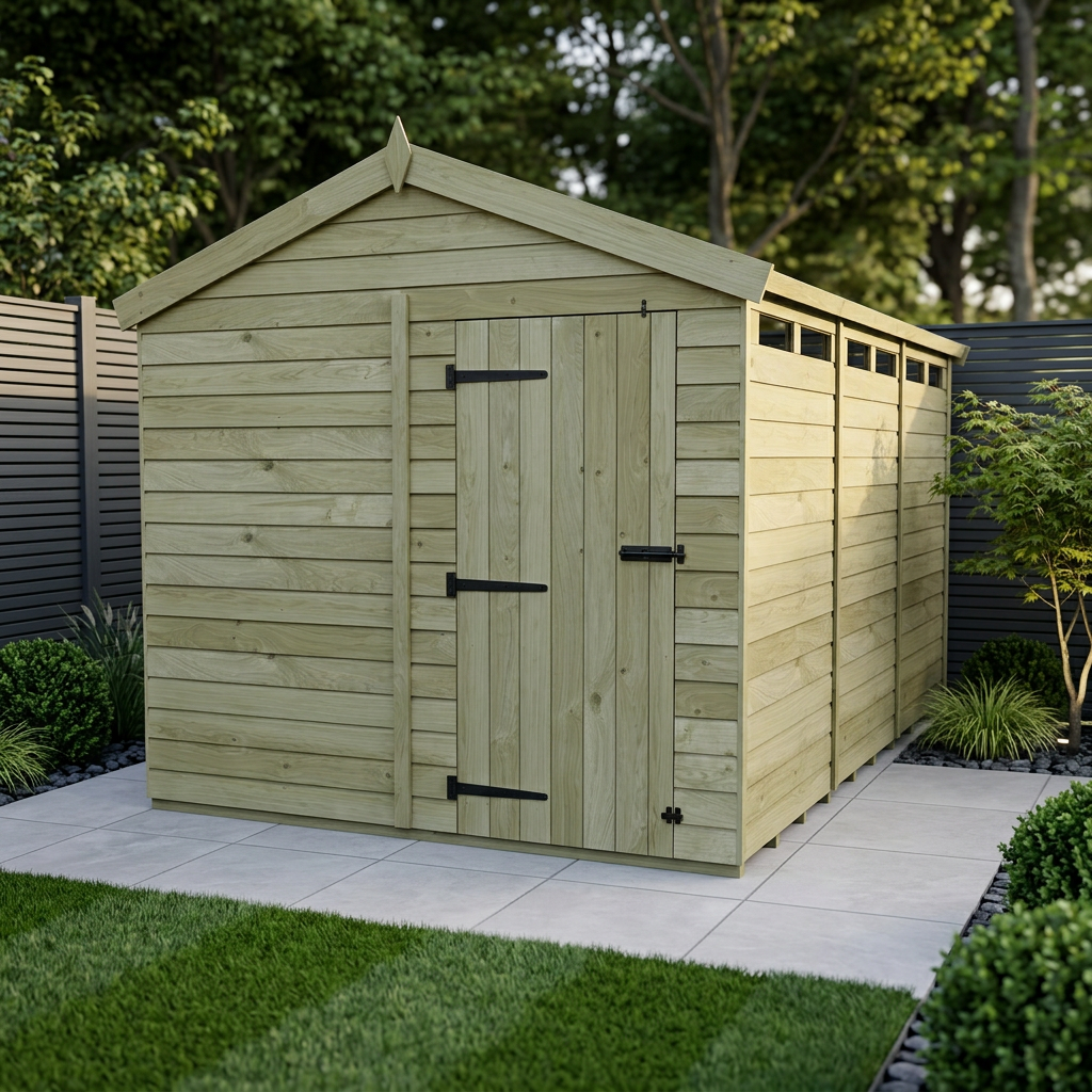 8 x 13 Apex Security Shed - Security Apex Shed