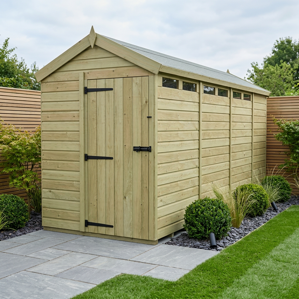 5 x 15 Apex Security Shed - Security Apex Shed