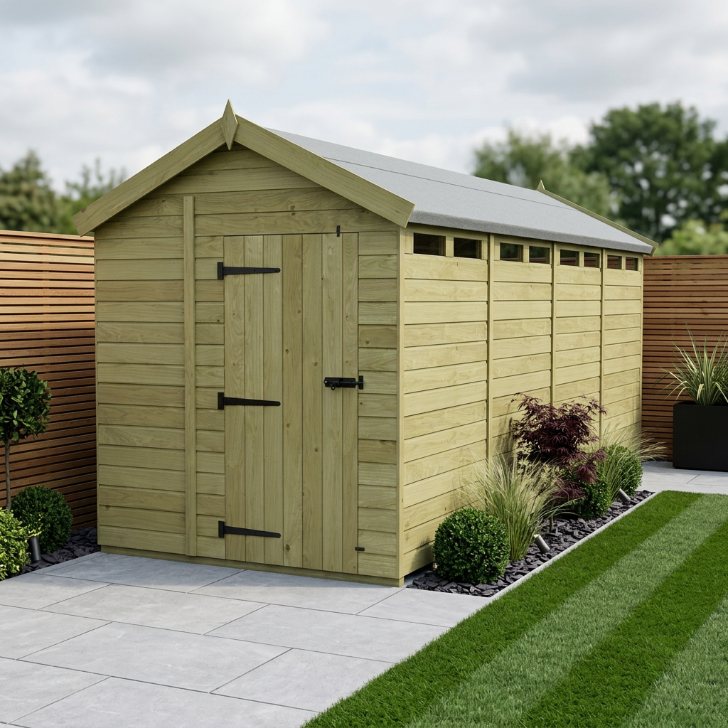 6 x 16 Apex Security Shed - Security Apex Shed
