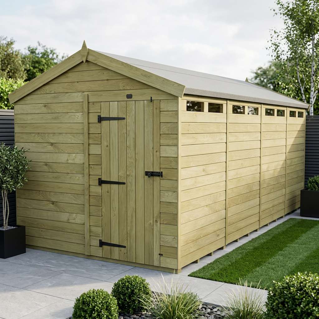 8 x 20 Apex Security Shed - Security Apex Shed