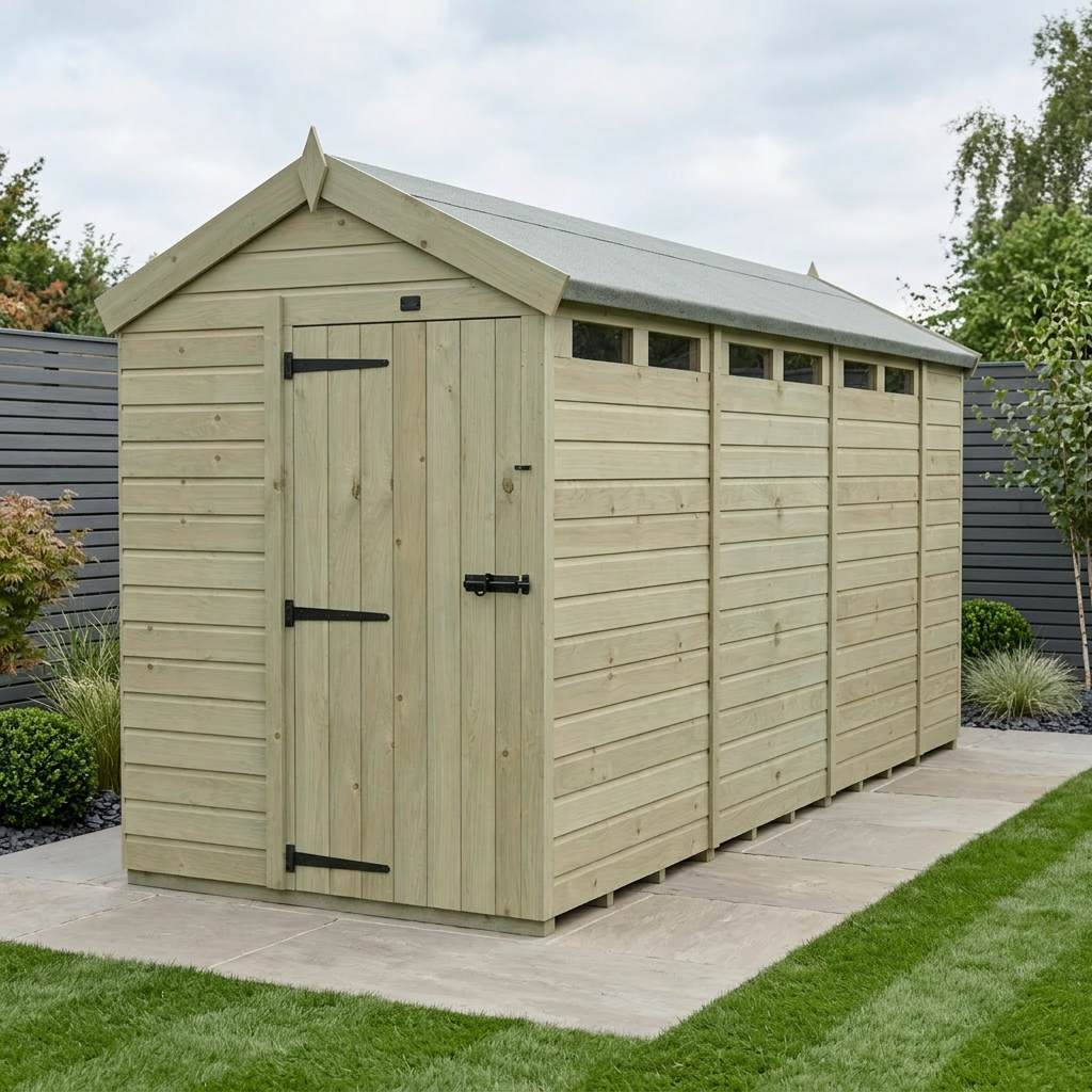 5 x 14 Apex Security Shed - Security Apex Shed