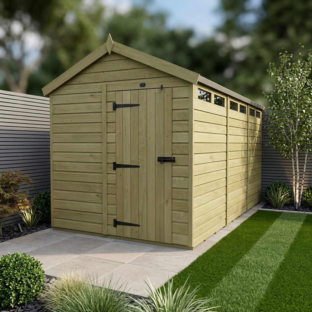 8 x 16  Apex Security Shed - view 2