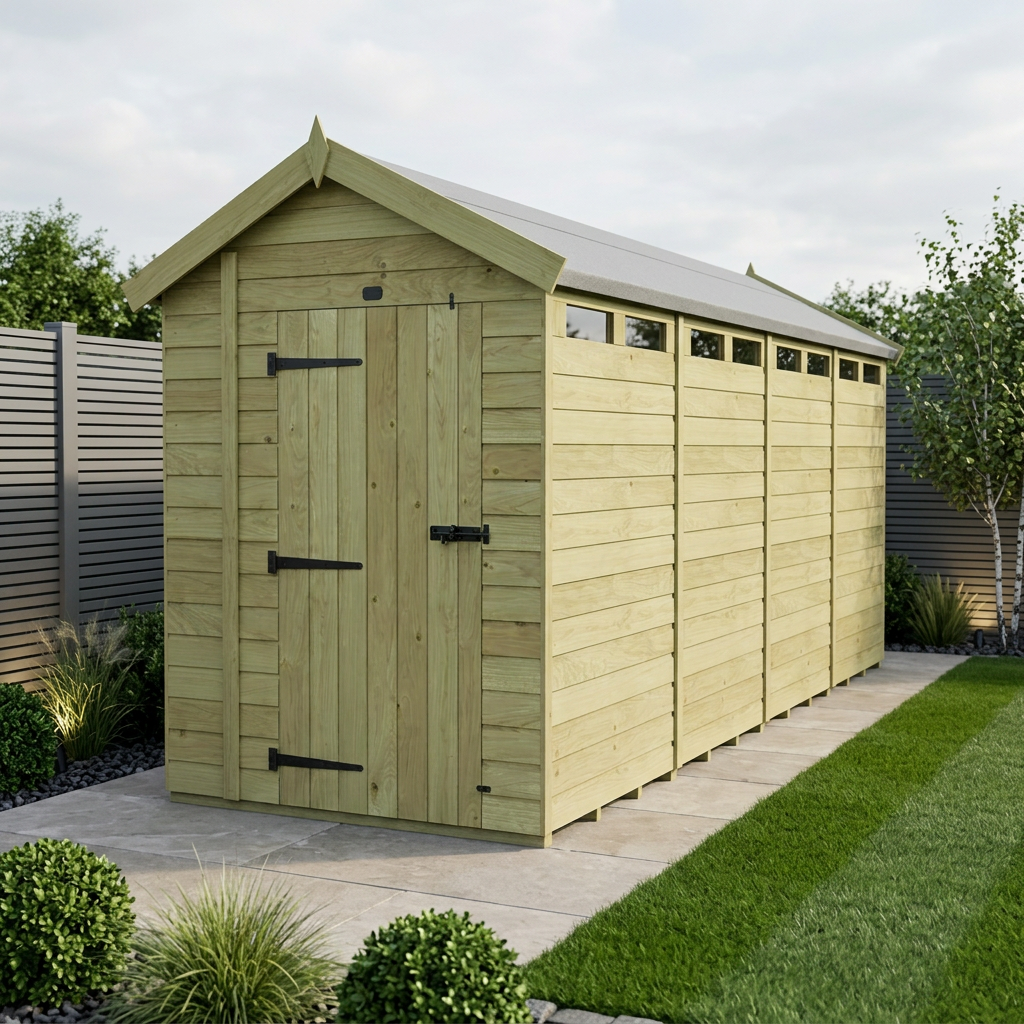 6 x 20 Apex Security Shed - Security Apex Shed
