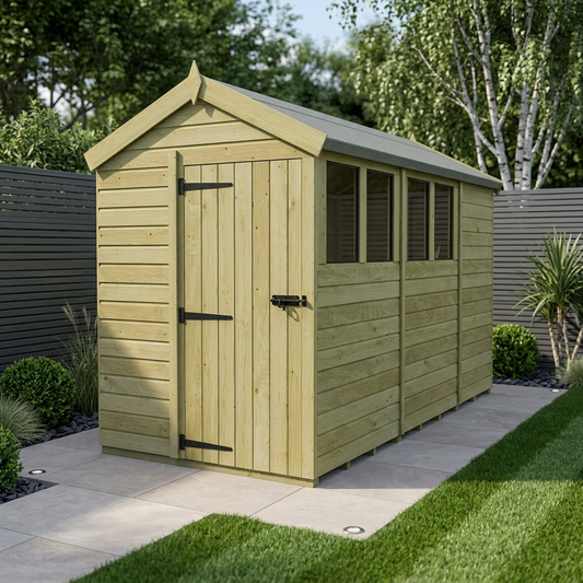 5 x 11 Apex Shed (Single Door, With Windows) - Apex Shed