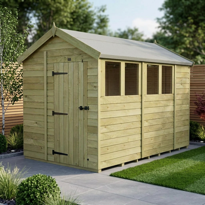7 x 10 Apex Shed (Single Door, With Windows) - Apex Shed