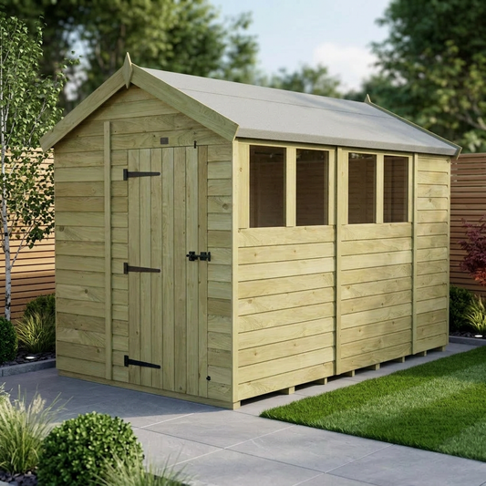 7 x 10 Apex Shed (Single Door, With Windows) - Apex Shed