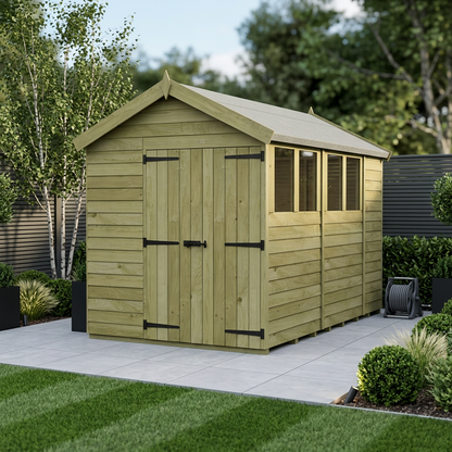 7 x 11 Apex Shed (Double Door, With Windows) - Apex Shed
