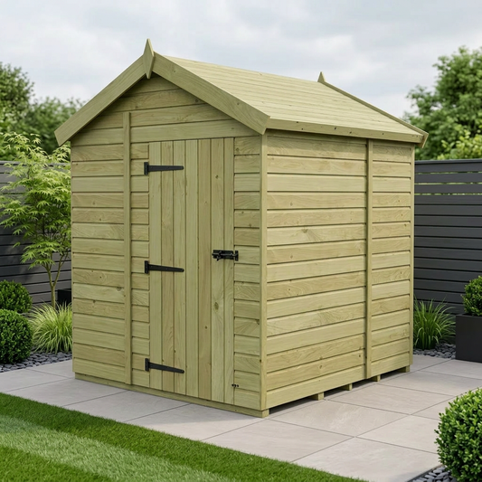 7 x 6 Apex Shed (Single Door, No Windows) - Apex Shed