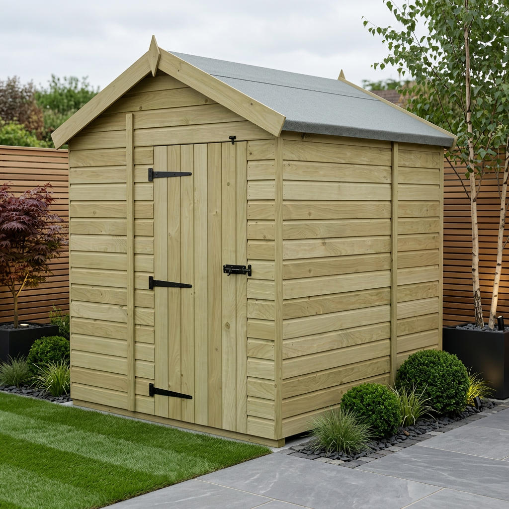 6 x 7 Apex Shed (Single Door, No Windows) - Apex Shed