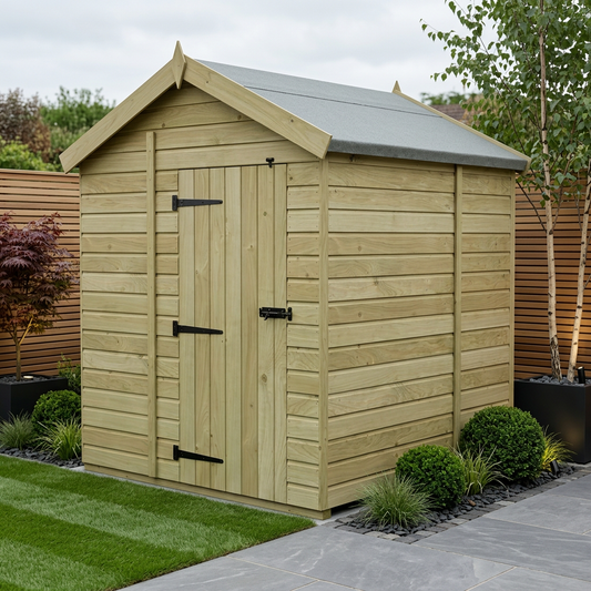 6 x 7 Apex Shed (Single Door, No Windows) - Apex Shed