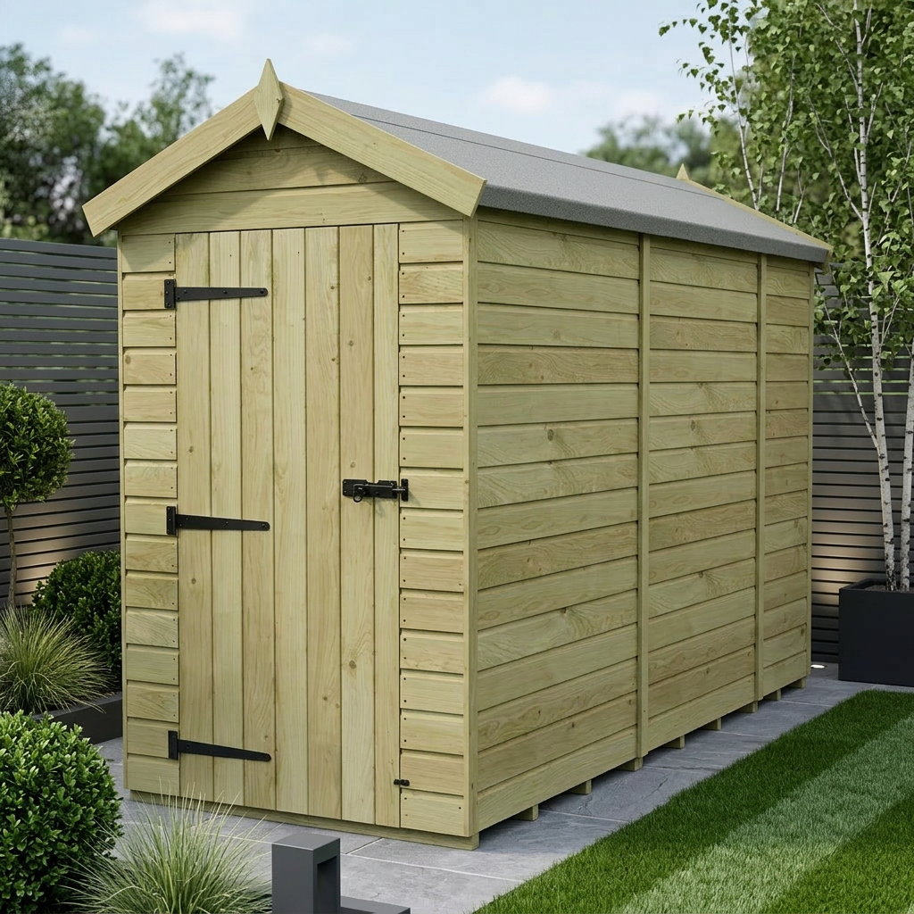 4 x 9 Apex Shed (Single Door, No Windows) - Apex Shed