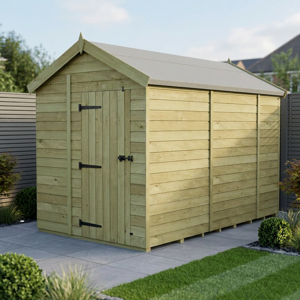 7 x 9 Apex Shed (Single Door, No Windows) - Apex Shed