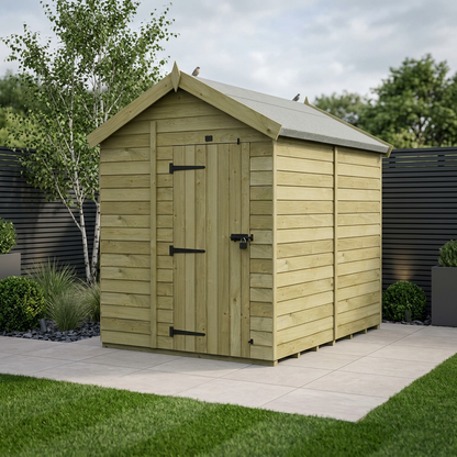 6 x 8 Apex Shed (Single Door, No Windows) - Apex Shed