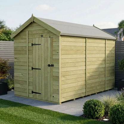 7 x 10 Apex Shed (Single Door, No Windows) - view 2