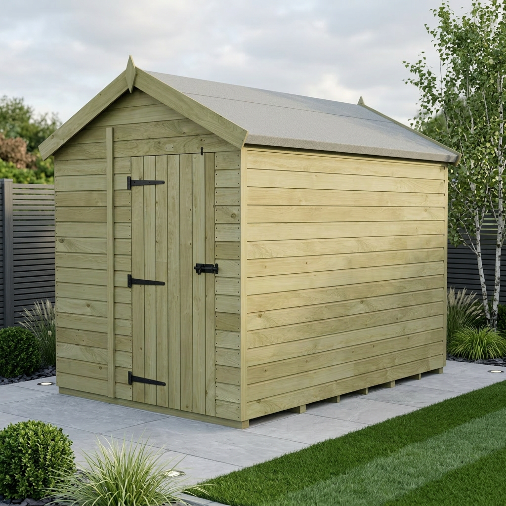 6 x 11 Apex Shed (Single Door, No Windows) - Apex Shed