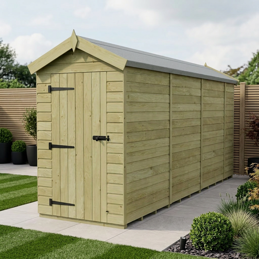 4 x 13 Apex Shed (Single Door, No Windows) - Apex Shed