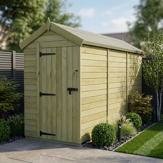 5 x 14 Apex Shed (Single Door, No Windows) - Apex Shed