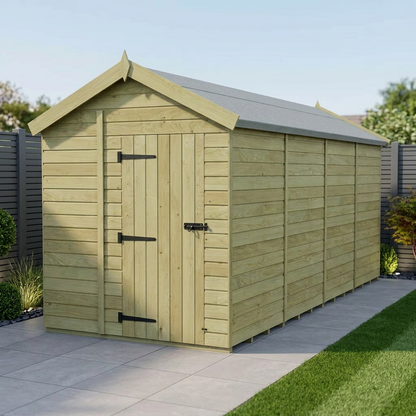 6 x 16 Apex Shed (Single Door, No Windows) - Apex Shed