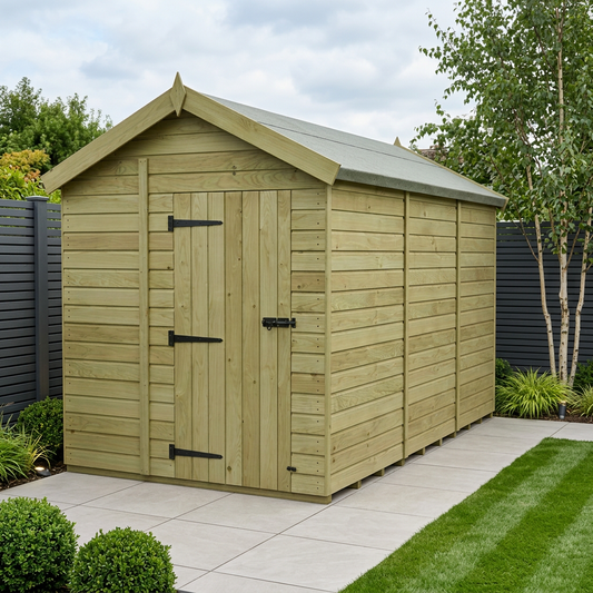 7 x 16 Apex Shed (Single Door, No Windows) - Apex Shed