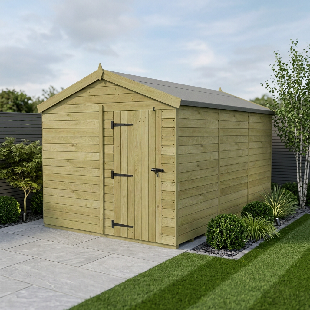 8 x 16 Apex Shed (Single Door, No Windows) - Apex Shed