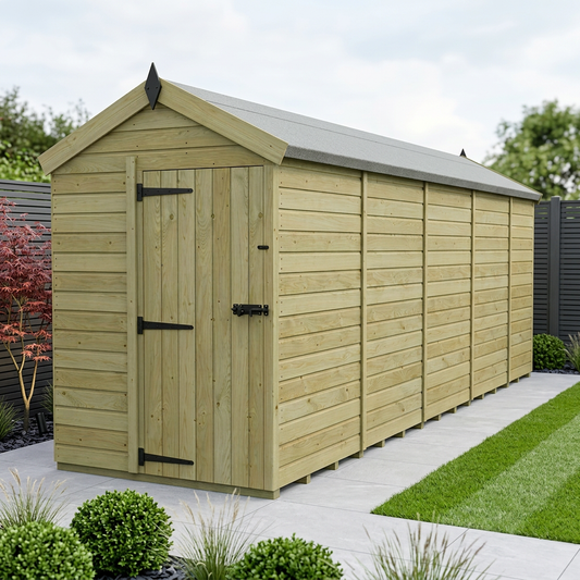 5 x 19 Apex Shed (Single Door, No Windows) - Apex Shed
