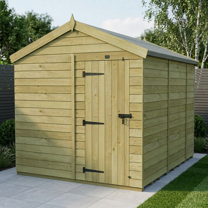 8 x 10 Apex Shed (Single Door, No Windows) - Apex Shed