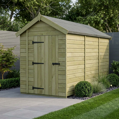 6 x 12 Apex Shed (Single Door, No Windows) - Apex Shed