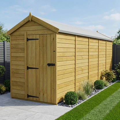 5 x 20 Apex Shed (Single Door, No Windows) - Apex Shed