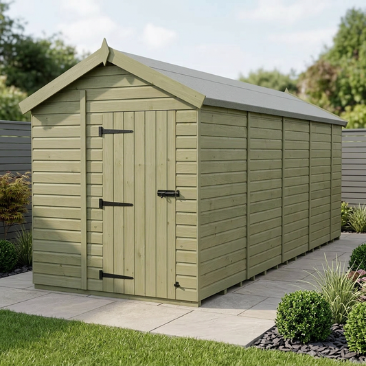 6 x 18 Apex Shed (Single Door, No Windows) - Apex Shed