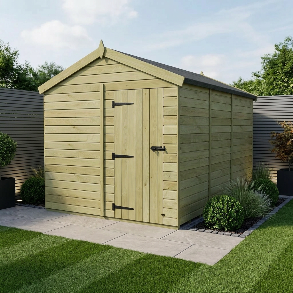 8 x 14 Apex Shed (Single Door, No Windows) - Apex Shed