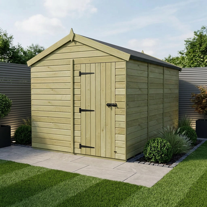 8 x 14 Apex Shed (Single Door, No Windows) - Apex Shed