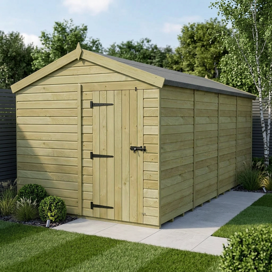 8 x 17 Apex Shed (Single Door, No Windows) - Apex Shed