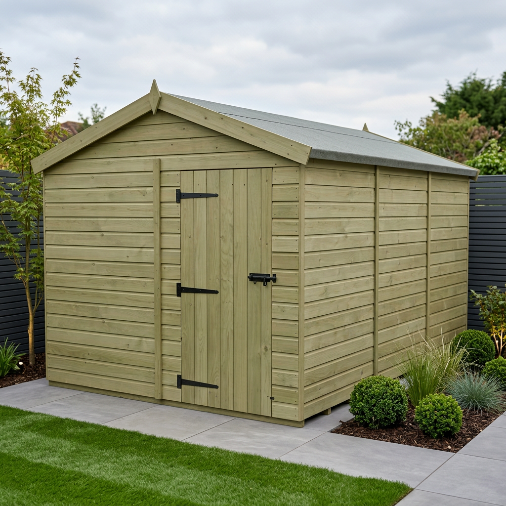 8 x 12 Apex Shed (Single Door, No Windows) - Apex Shed