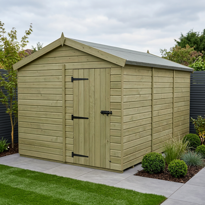 8 x 12 Apex Shed (Single Door, No Windows) - Apex Shed
