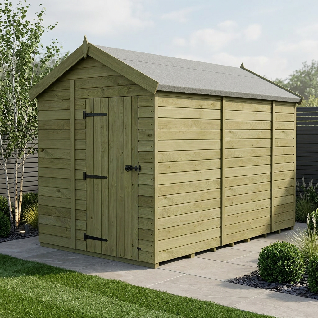6 x 9 Apex Shed (Single Door, No Windows) - Apex Shed