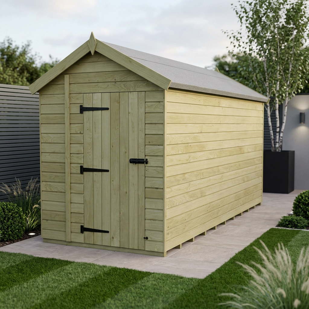 6 x 20 Apex Shed (Single Door, No Windows) - Apex Shed