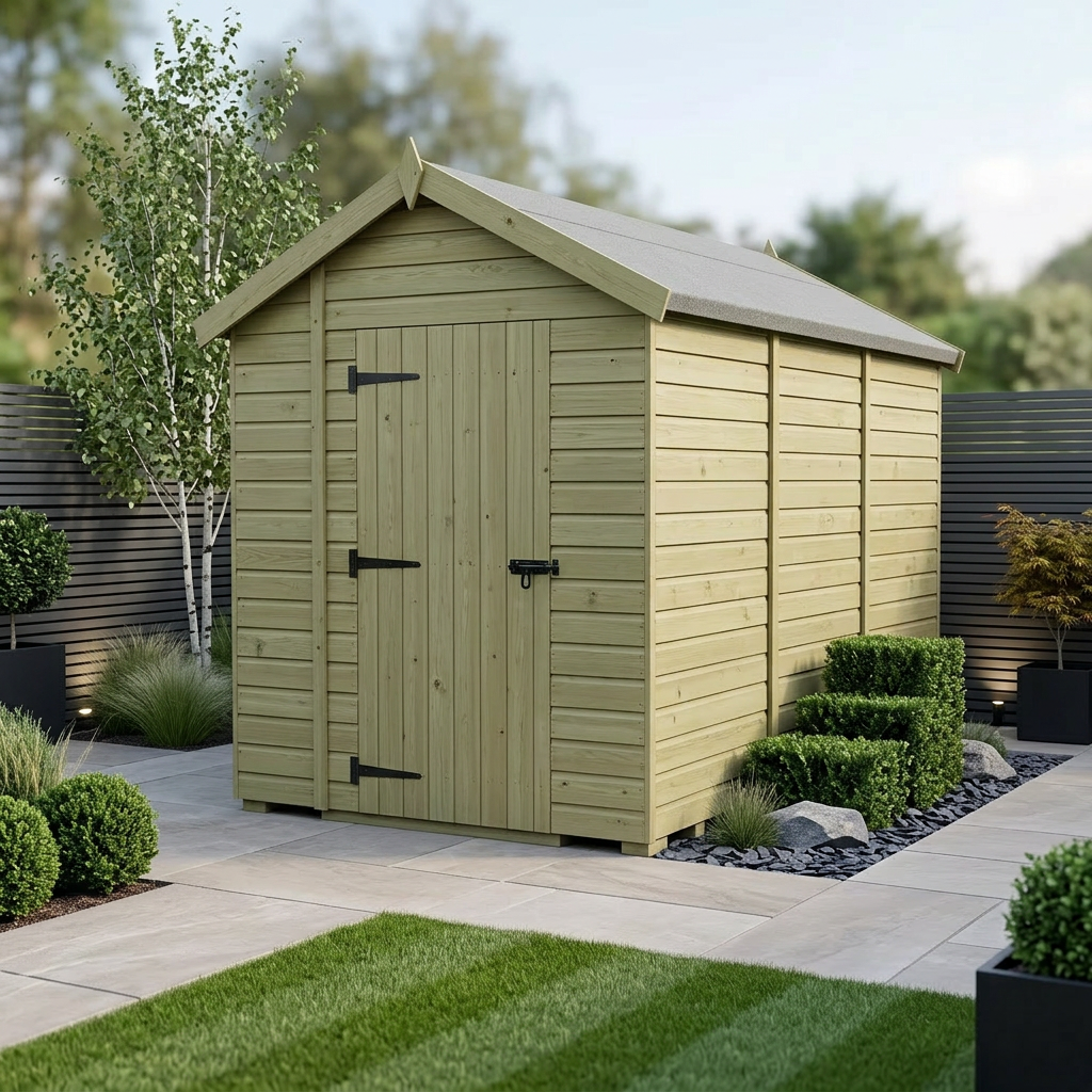 7 x 12 Apex Shed (Single Door, No Windows) - Apex Shed