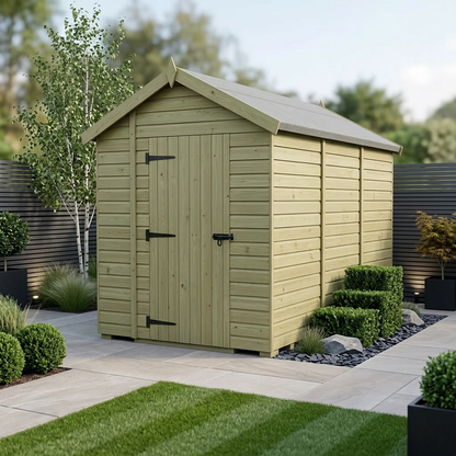 7 x 12 Apex Shed (Single Door, No Windows) - Apex Shed