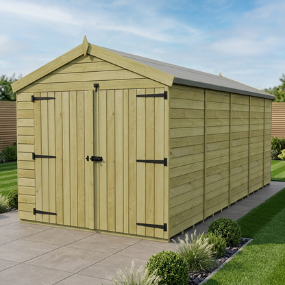 8 x 17 Apex Shed (Double Door, No Windows) - Apex Shed