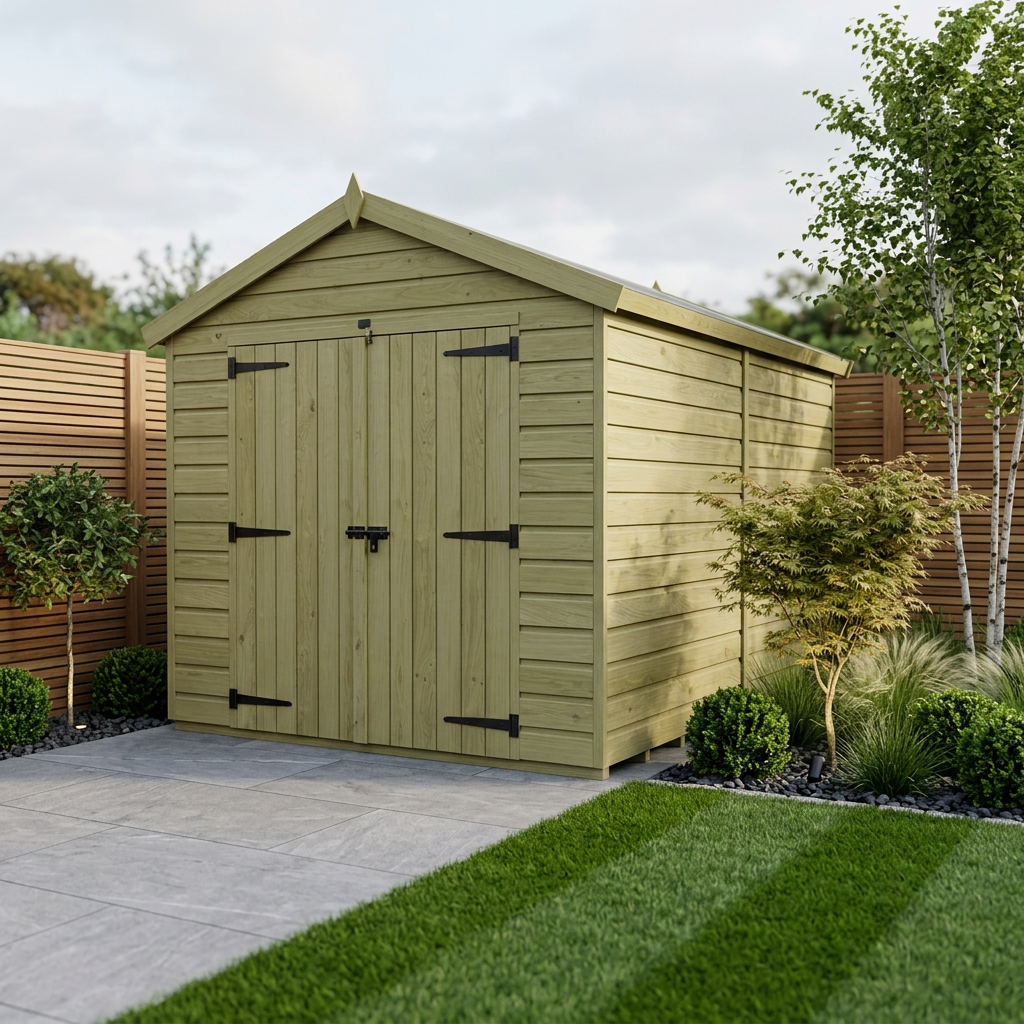 8 x 16 Apex Shed (Double Door, No Windows) - Apex Shed