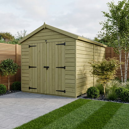 8 x 16 Apex Shed (Double Door, No Windows) - Apex Shed