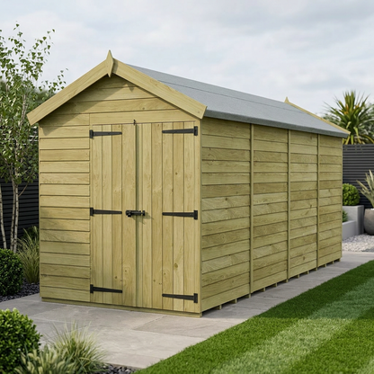 7 x 16 Apex Shed (Double Door, No Windows) - Apex Shed