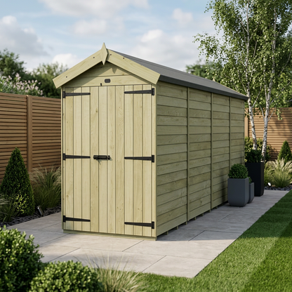 4 x 16 Apex Shed (Double Door, No Windows) - Apex Shed