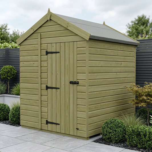 6 x 4 Apex Shed (Double Door, No Windows) - Apex Shed