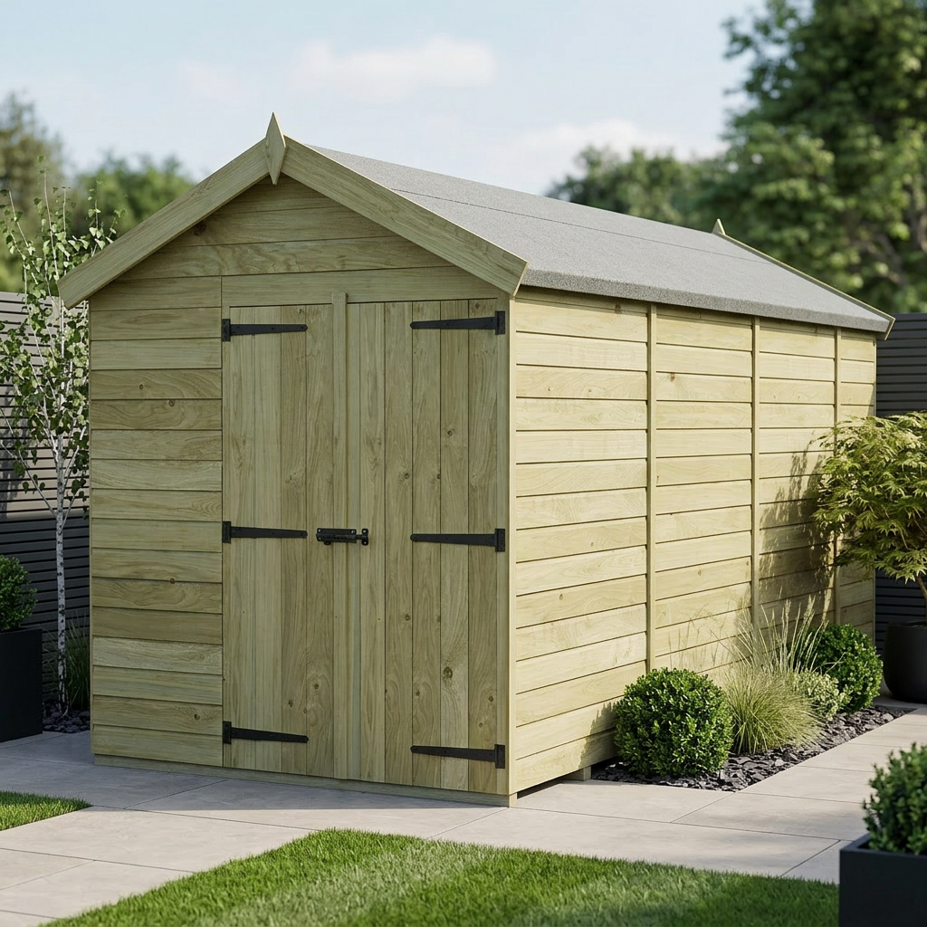 7 x 14 Apex Shed (Double Door, No Windows) - Apex Shed