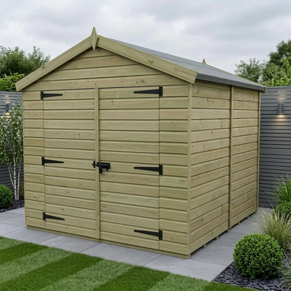 8 x 11 Apex Shed (Double Door, No Windows) - Apex Shed