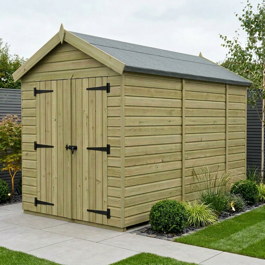 6 x 11 Apex Shed (Double Door, No Windows) - Apex Shed