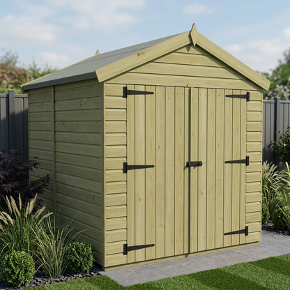 8 x 6 Apex Shed (Double Door, No Windows) - Apex Shed