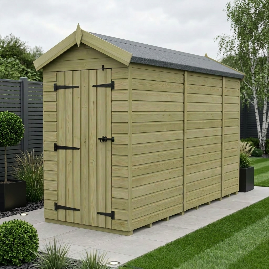 4 x 9 Apex Shed (Double Door, No Windows) - Apex Shed