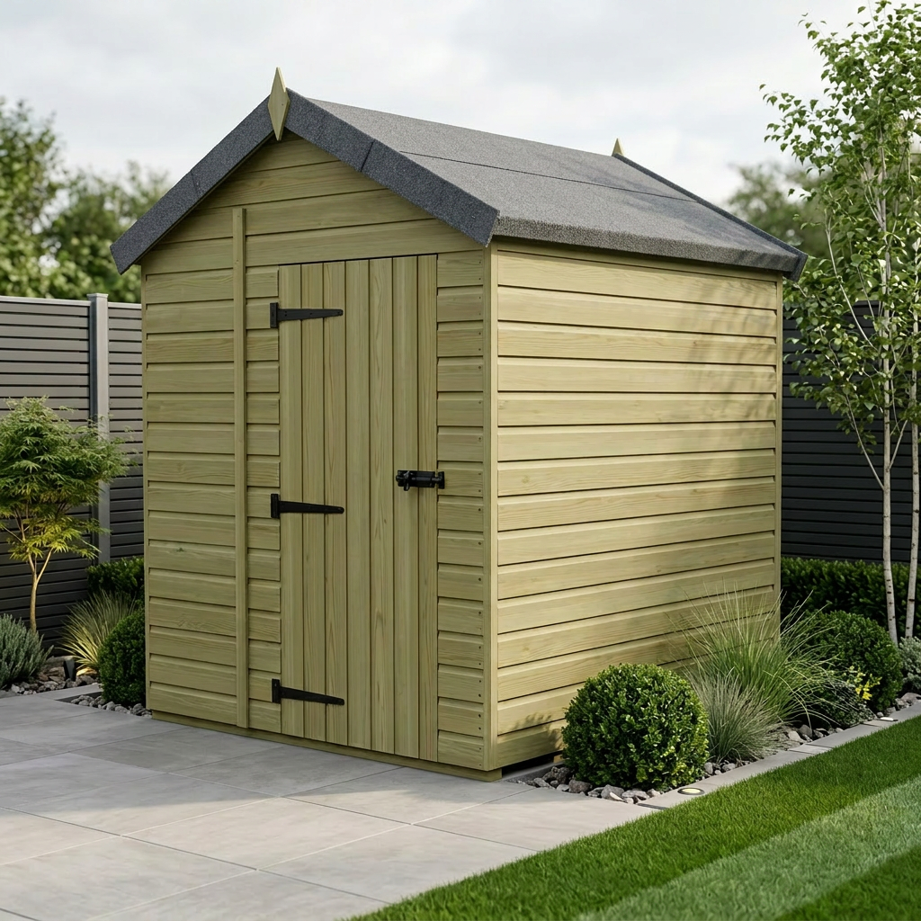 6 x 6 Apex Shed (Double Door, No Windows) - Apex Shed